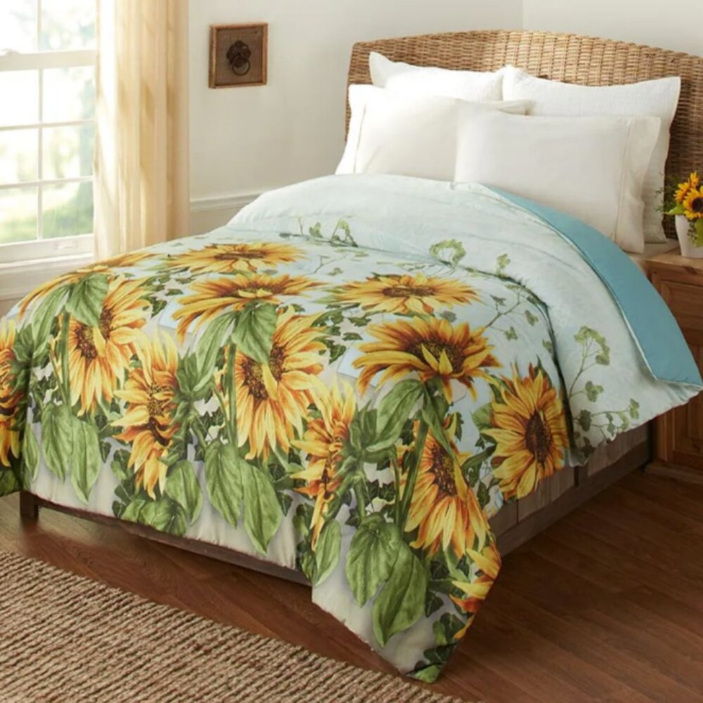 Sunflower Bedroom Ensemble - Full/Queen Comforter 86"x86"